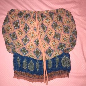 Summer strapless top